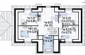 Projekt domu z poddaszem Z20 bp (tbz) - rzut poddasza