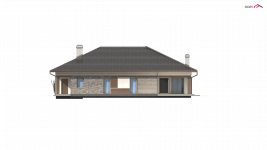 Elewacja projektu Z153 GL - 3 - wersja lustrzana