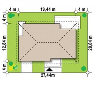 Usytuowanie budynku Z153 GL