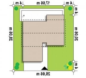 Usytuowanie budynku Z312 w wersji lustrzanej