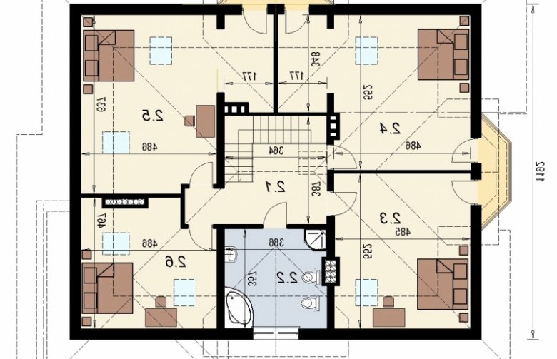 Projekt domu wielorodzinnego DJ 011 - 