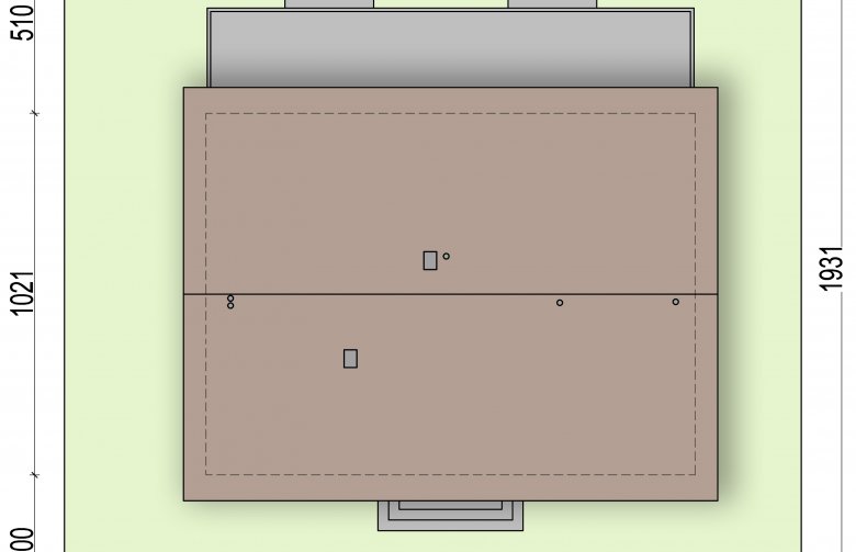 Projekt domu parterowego Daktyl 2 modern - Usytuowanie