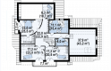 Projekt domu z poddaszem Z59 - 