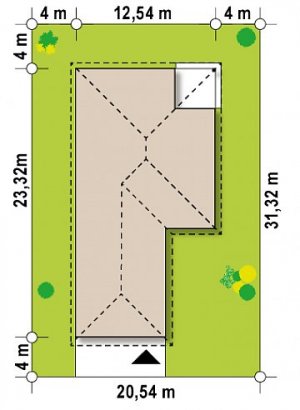 Usytuowanie budynku Z195 GF