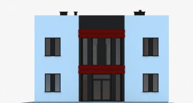 Elewacja projektu Projekt domu G268 - Budynek magazynowo - biurowy - 4 - wersja lustrzana