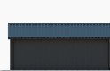 Projekt domu energooszczędnego G295 - Budynek garażowy - elewacja 2