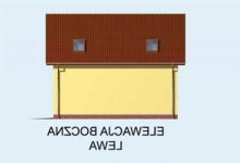 Elewacja projektu GM1 z częścią mieszkalną - 3 - wersja lustrzana