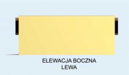 Elewacja projektu G125 garaż dwustanowiskowy z pomieszczeniem gospodarczym - 3