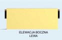 Projekt budynku gospodarczego G125 garaż dwustanowiskowy z pomieszczeniem gospodarczym - elewacja 3