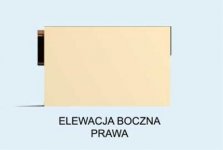 Elewacja projektu G129 garaż dwustanowiskowy z pomieszczeniem gospodarczym - 4