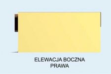 Elewacja projektu G132 garaź dwustanowiskowy z pomieszczeniem gospodarczym - 4