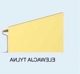 Elewacja projektu G132 garaź dwustanowiskowy z pomieszczeniem gospodarczym - 2 - wersja lustrzana