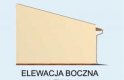 Projekt budynku gospodarczego G160 garaż trzystanowiskowy z pomieszczeniami gospodarczymi - elewacja 3