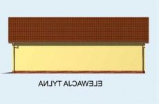 Elewacja projektu G162 garaż czterostanowiskowy z pomieszczeniami gospodarczymi - 2 - wersja lustrzana