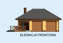 Elewacja projektu G186 projekt z wędzarnią - 1