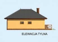 Elewacja projektu G186 projekt z wędzarnią - 2