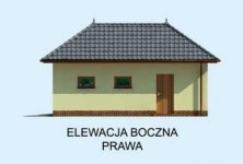 Elewacja projektu G204 projekt garażu jednostanowiskowego - 4