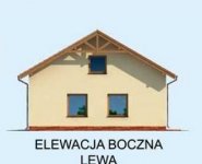 Elewacja projektu G206 garaż trzystanowiskowy z pomieszczeniami gospodarczymi - 3