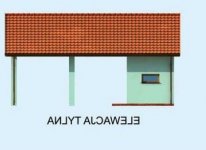 Elewacja projektu G211  - 2 - wersja lustrzana