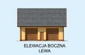 Projekt budynku gospodarczego G234 garaż trzystanowiskowy - elewacja 3