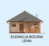 Elewacja projektu G247 garaż dwustanowiskowy z pomieszczeniami gospodarczymi i werandą - 3