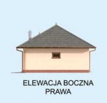 Elewacja projektu G247 garaż dwustanowiskowy z pomieszczeniami gospodarczymi i werandą - 4