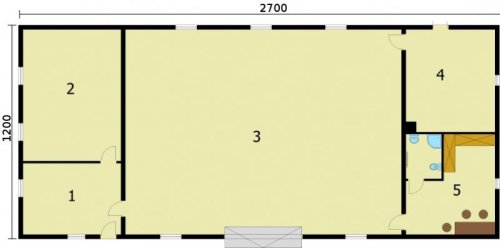 RZUT G262 / magazyn z pomieszczeniami gospodarczymi