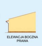 Elewacja projektu G268 garaż czterostanowiskowy z pomieszczeniem gospodarczym - 4