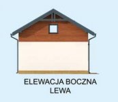 Elewacja projektu G299 trzystanowiskowy z pomieszczeniem gospodarczym i poddaszem użytkowym - 3