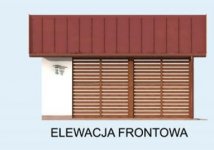 Elewacja projektu W1 Wiata Garażowa jednostanowiskowa - 1