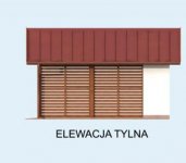 Elewacja projektu W1 Wiata Garażowa jednostanowiskowa - 2