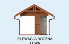 Elewacja projektu W1 Wiata Garażowa jednostanowiskowa - 3