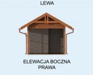 Elewacja projektu W1 Wiata Garażowa jednostanowiskowa - 4