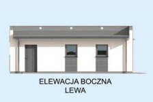 Elewacja projektu G1a2 szkielet drewniany, garaż dwustanowiskowy z pomieszczeniem gospodarczym  - 3