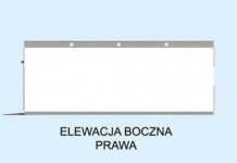 Elewacja projektu G1a2 szkielet drewniany, garaż dwustanowiskowy z pomieszczeniem gospodarczym  - 4