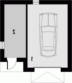 Rzut projektu 18 - wersja lustrzana