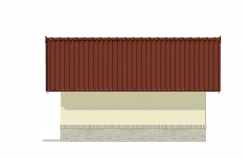 Projekt domu jednorodzinnego garaż ALFA-G2 - elewacja 2