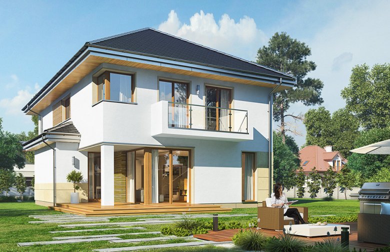 Kasjopea 8 153.75 m2 | Projekt domu szkieletowego | projekty domów ...