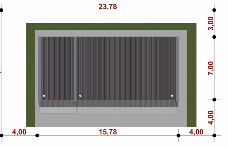 Projekt domu energooszczędnego G56 - Budynek garażowo - gospodarczy - Usytuowanie