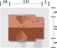 Usytuowanie budynku PRYZMAT 2 w wersji lustrzanej