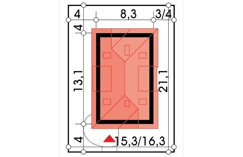 Projekt domu jednorodzinnego POZIOMKA a (bez garażu) - Usytuowanie