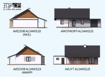 Elewacja projektu BARBADOS 3A z garażem - 1 - wersja lustrzana