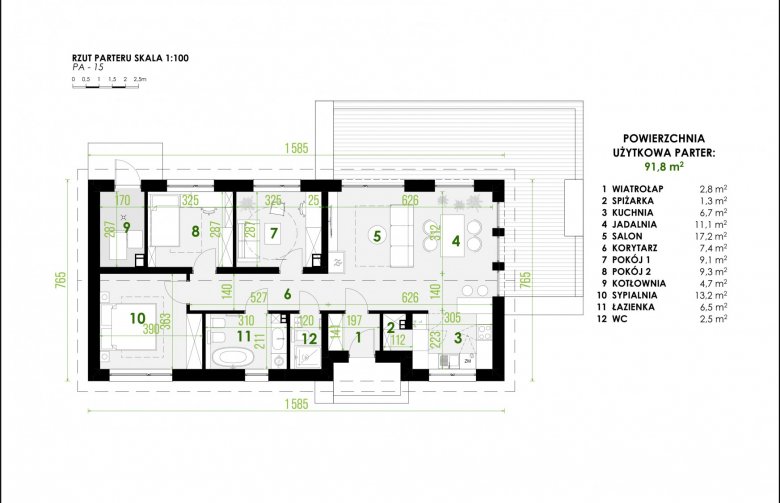 Projekt domu parterowego PióroArchitekci - 15 - 