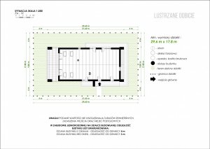 Usytuowanie budynku PióroArchitekci - 19 w wersji lustrzanej