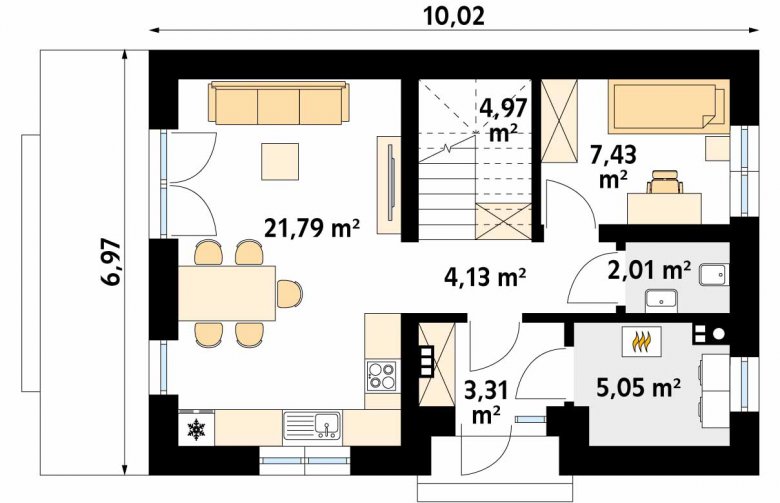 Projekt domu jednorodzinnego  Alikante - 