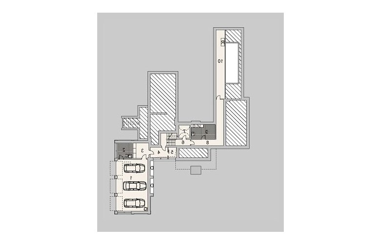 Projekt domu wolnostojącego LK&1074 - 