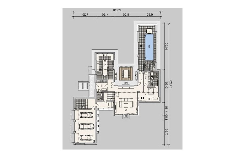 Projekt domu wolnostojącego LK&1074 - 