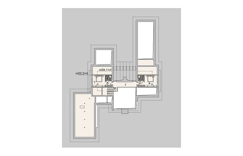 Projekt domu wolnostojącego LK&1074 - 