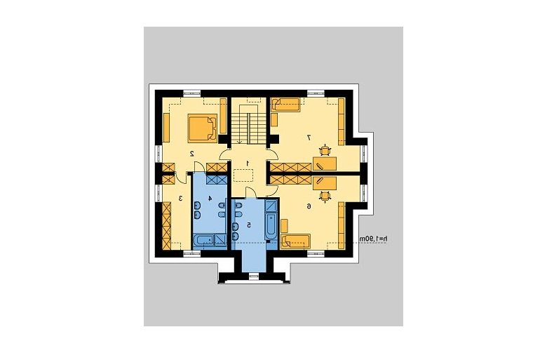 Projekt domu parterowego LK&799 - poddasze