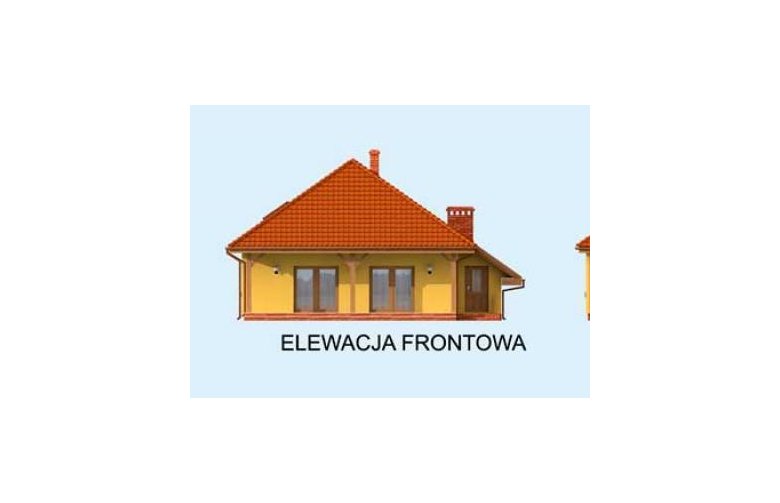 Projekt domu parterowego SANTA FE 2 - elewacja 1